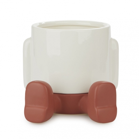 Кашпо керамическое для цветов Mr. Sitty красное, 20 см. Balvi