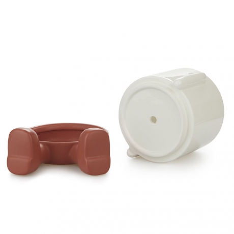 Кашпо керамическое для цветов Mr. Sitty красное, 20 см. Balvi