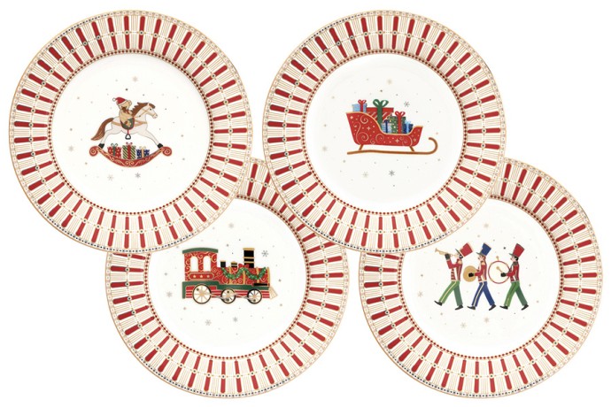 Набор десертных тарелок Полярный экспресс, 19 см. 4 шт. Easy Life