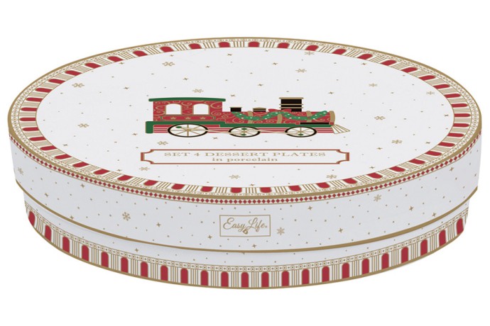 Набор десертных тарелок Полярный экспресс, 19 см. 4 шт. Easy Life