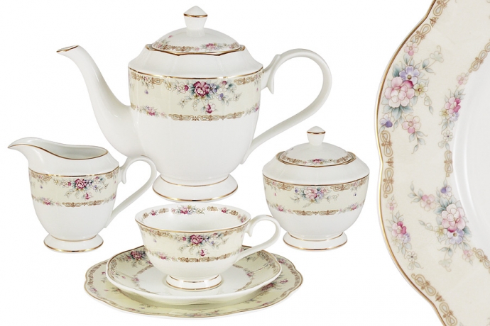 Чайный сервиз на 12 персон "Сан Марино" Emily, 39 предметов