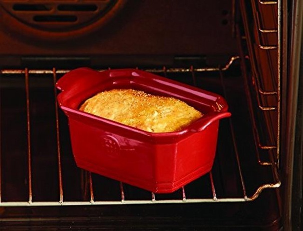 Подарочный набор Паштет (террин 19х12см, градусник), цвет гранат Emile Henry