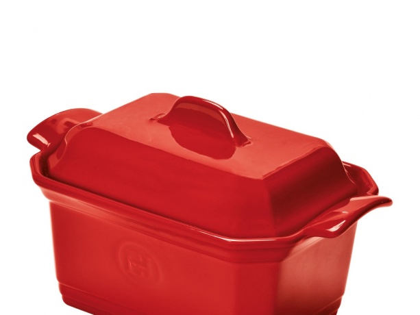 Подарочный набор Паштет (террин 19х12см, градусник), цвет гранат Emile Henry