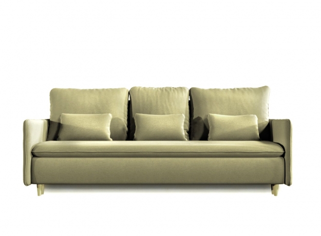 Диван-кровать Fresh, коллекция "Фреш" 214*96*114, Полиэстер, Хлопок, Нейлон, Пенополиуретан, Дерево, Хаки