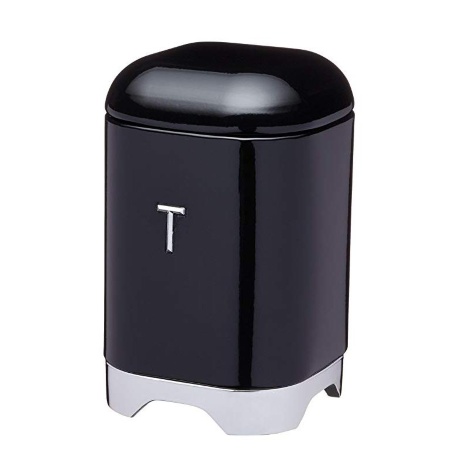 Ёмкость для хранения чая, 11,5x11,5x18,5 см. Lovello black Kitchen Craft