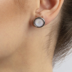 Пусеты quartz rose A9999.9 R/S Possebon