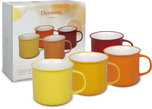 Набор 4-х кружек, 300 мл. "Магма" WAECHTERSBACH