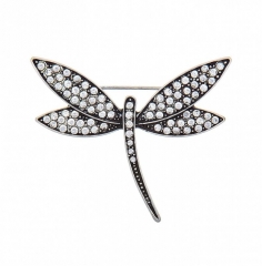 Брошь Стрекоза FAN-06023.4 BW/S Shadore