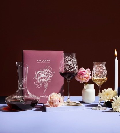 Набор: 2 бокала для вина, 770 мл. и декантер, 750 мл. Gracias LUCARIS