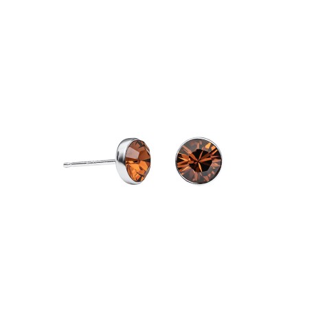 Пусеты Smoked Topaz SWE298 ST S Fiore Luna