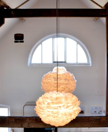 Плафон Eos mini, перья, 20x35 см. Umage