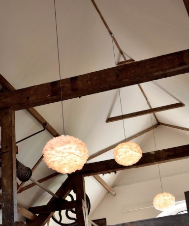 Плафон Eos mini, перья, 20x35 см. Umage