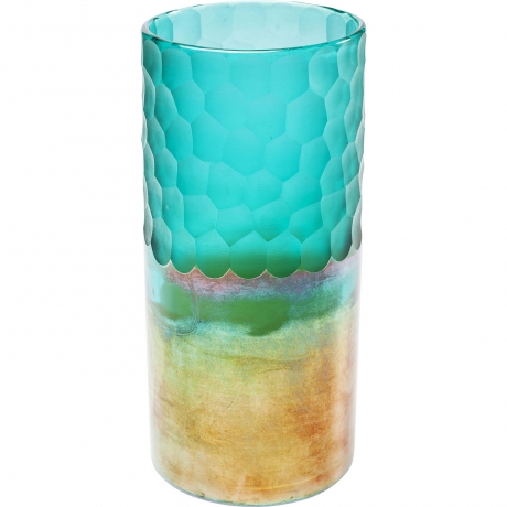 Ваза Magical, 12х26х12 см. Стекло, Мультиколор