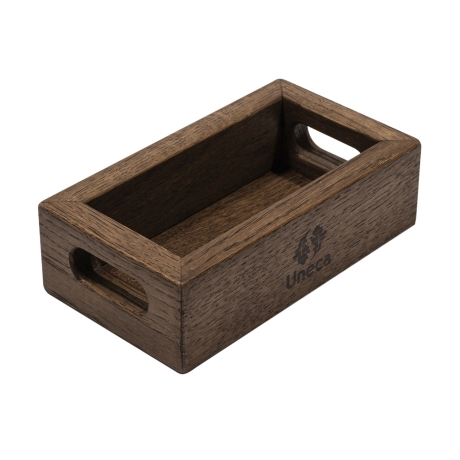 Подставка для солонки и перечницы, 16х9х5 см. дубовая, Uneca
