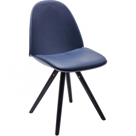 Стул Candy, коллекция "Леденец" 49*84*53, Искусственная кожа, Полипропилен, Ясень, Синий