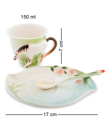 FM-70/ 3 Чайная пара "Лошадь" (Pavone)