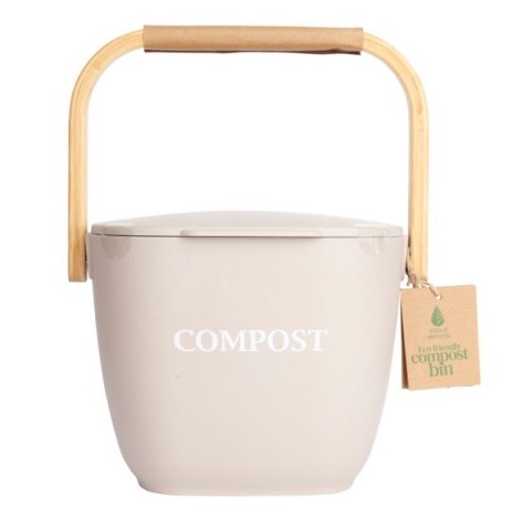 Ведро для пищевых отходов с герметичной крышкой, 3 л. Natural Elements Bamboo Kitchen