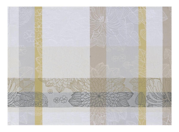 Салфетка с покрытием, 52х38 см. 85% хлопок/15% акрил, кокосовая, MARIE GALANTE Le Jacquard Francais