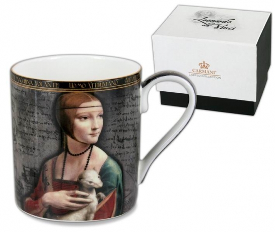 Кружка Дама с горностаем (Л. Да Винчи) 0,38 л, Carmani