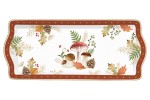 Блюдо, 35х15 см, фарфор P, белое, прямоугольное, Грибы и листья, Autumn Breeze, Easy Life