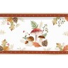 Блюдо, 35х15 см, фарфор P, белое, прямоугольное, Грибы и листья, Autumn Breeze, Easy Life