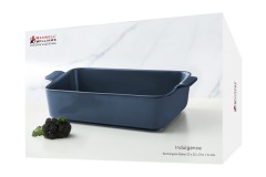 Форма для запекания, 32х22 см, фарфор P, прямоугольная, синяя, Indulgence Maxwell &amp; Williams