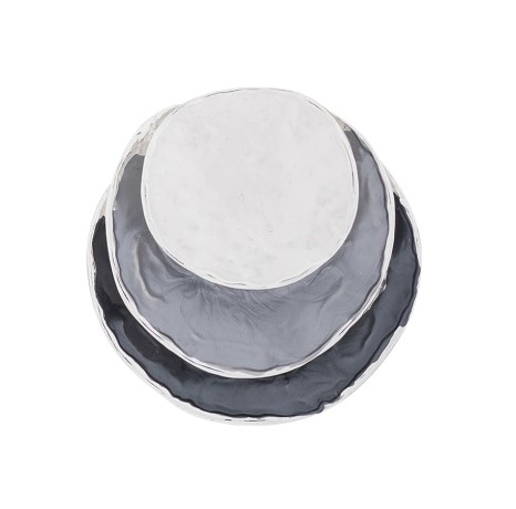 Брошь Круги XZ0504.2 BW/S Shadore 	