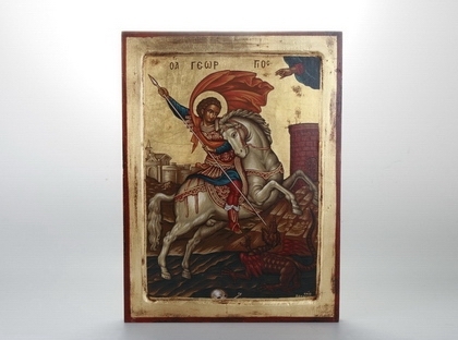 Икона "георгий победоносец" 40х30см.