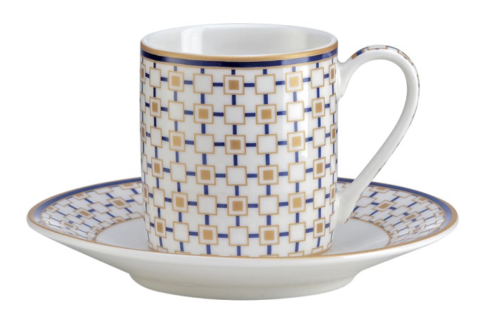 Набор из 2-х кофейных чашек с блюдцами Charles, 0,08 л. Pozzi Milano 1876