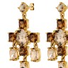 Серьги LEONORA SG GOLDEN /BROWN