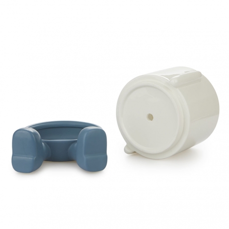 Кашпо керамическое для цветов Mr. Sitty синее, 20 см. Balvi