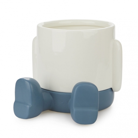 Кашпо керамическое для цветов Mr. Sitty синее, 20 см. Balvi