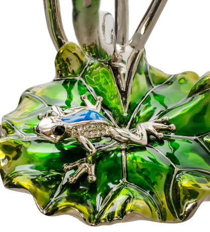 WIN-155 Подставка для бутылки "Лотос с лягушкой"