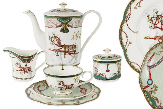 Чайный сервиз на 12 персон "Эдинбург" Emily, 39 предметов