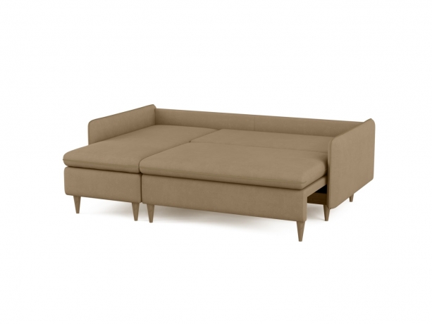 Диван-кровать Fresh, коллекция "Фреш" 214*96*159, Полиэстер, Хлопок, Нейлон, Пенополиуретан, Дерево, Коричневый