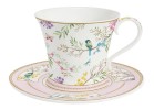 Чашка с блюдцем Пение птиц, 0,35 л. Easy Life