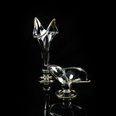 Ваза H50 см. DECOR, хрусталь/декор золото 24К