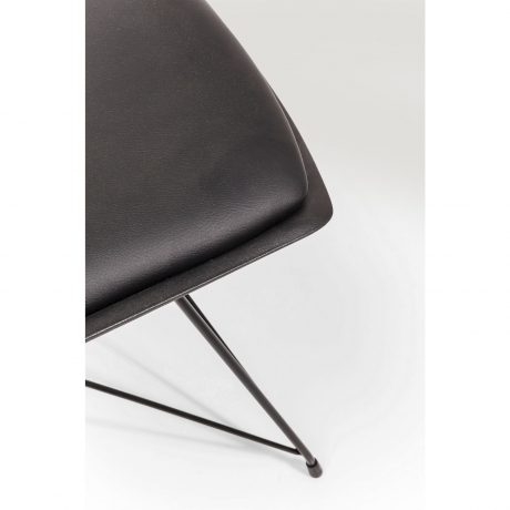 Стул Wire, коллекция "Провода" 48*83*54, Искусственная кожа, Сталь, Полипропилен, Черный