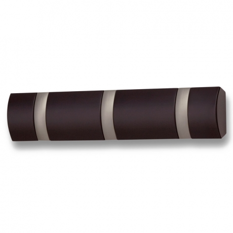 Вешалка настенная горизонтальная Flip 3 крючка эспрессо, Umbra