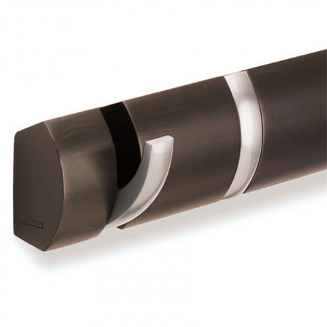 Вешалка настенная горизонтальная Flip 3 крючка эспрессо, Umbra