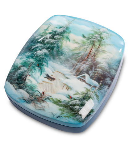 ШК-20/17-A Шкатулка "Зима" исп. Стриж К.