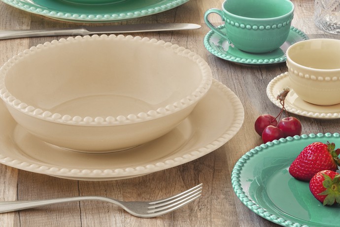 Тарелка суповая Tiffany, бежевая, 20 см. 0,75 л. Easy Life