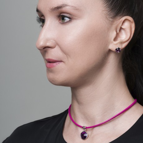 Пусеты Amethyst