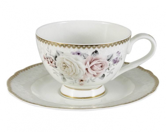 Чашка с блюдцем "Гармония" Emily, 200 мл.