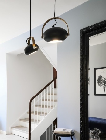 Подвесной светильник DC, Ø40 см. черный/алюминий, Halo Design