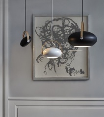 Подвесной светильник DC, Ø40 см. черный/алюминий, Halo Design