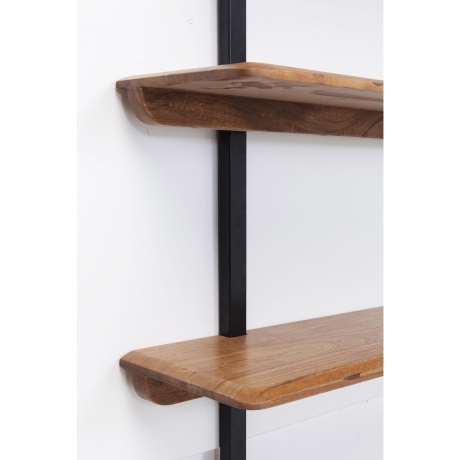 Полка навесная Brooklyn Nature, коллекция "Красоты Бруклина" 90*178*22, Акация, Сталь, Коричневый