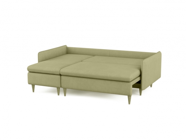 Диван-кровать Fresh, коллекция "Фреш" 214*96*159, Полиэстер, Хлопок, Нейлон, Пенополиуретан, Дерево, Хаки