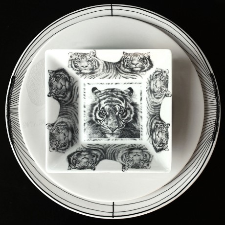 Салатник квадратный Tiger, 15,5х15,5 см. WILD SPIRIT Taitu