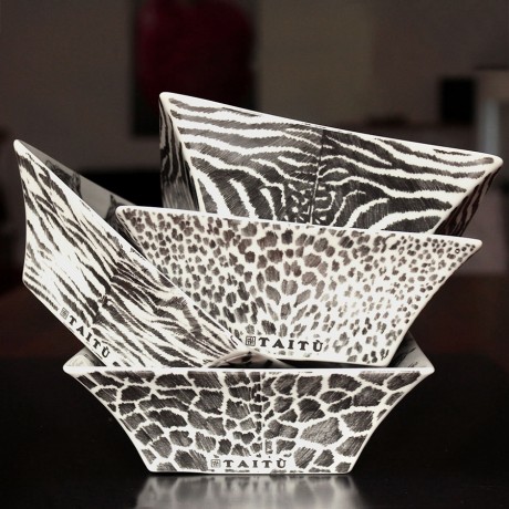 Салатник квадратный Tiger, 15,5х15,5 см. WILD SPIRIT Taitu